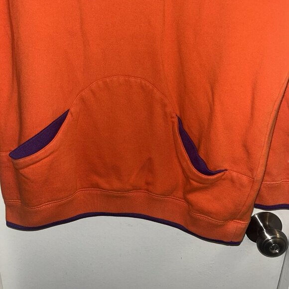 Clemson Tigers College Team Starter Orange Pullover Hoodie Sweatshirt Men Large - Picture 4 of 8